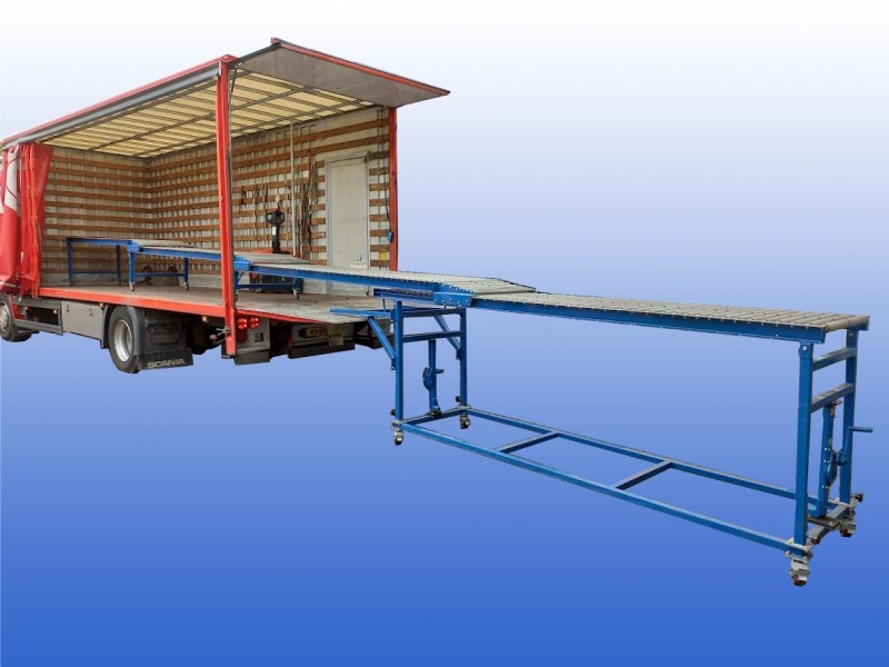 Vrachtwagen / zeecontainer Losser Flexiloader uitschuifbaar tot 12 meter